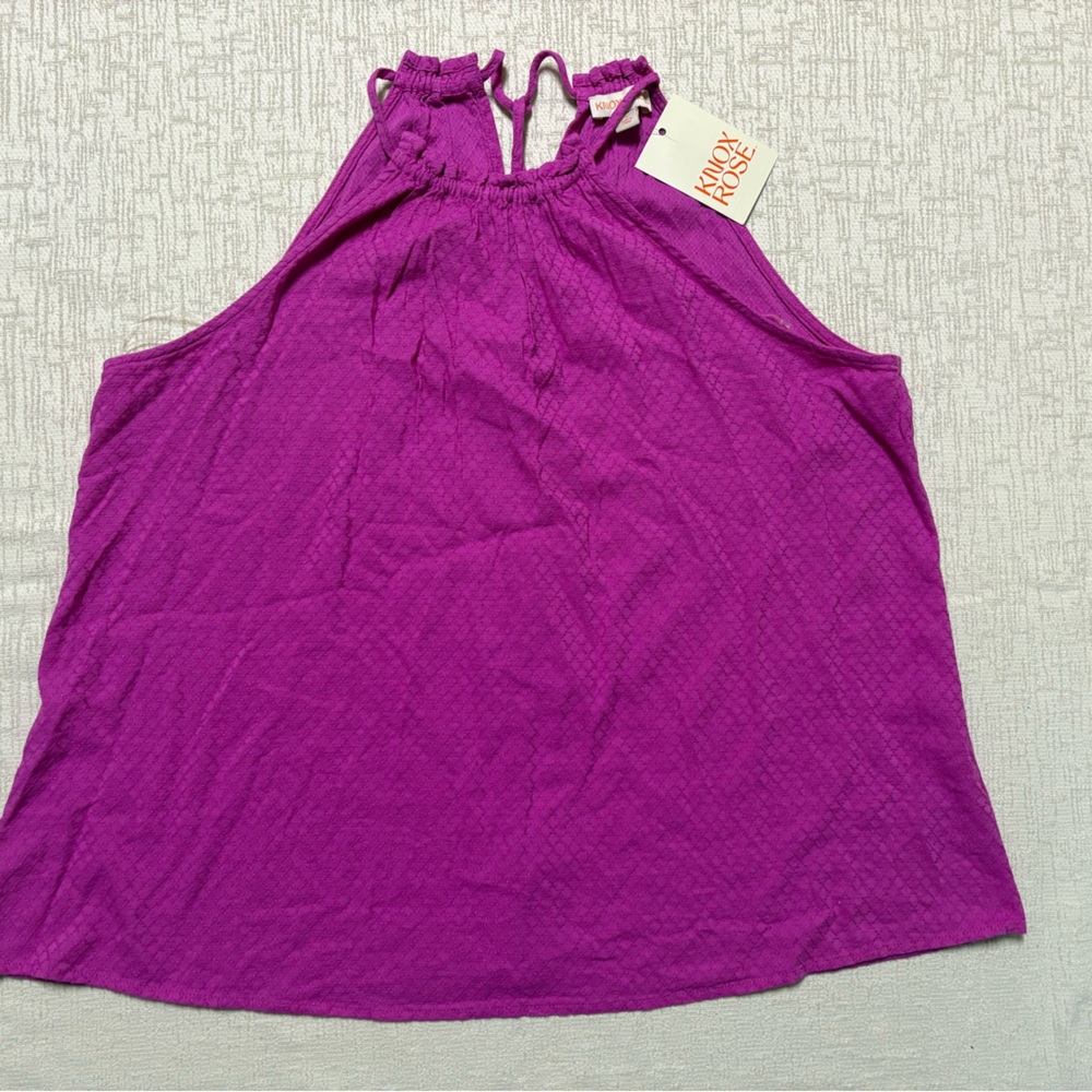 Knox Rose Fuschia Sleeveless Top Women’s Small